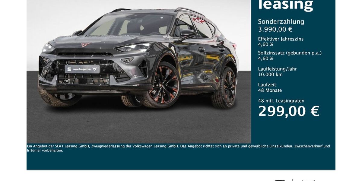 Cupra Formentor 5.298 km 36.922 &euro; Dortmund 44379