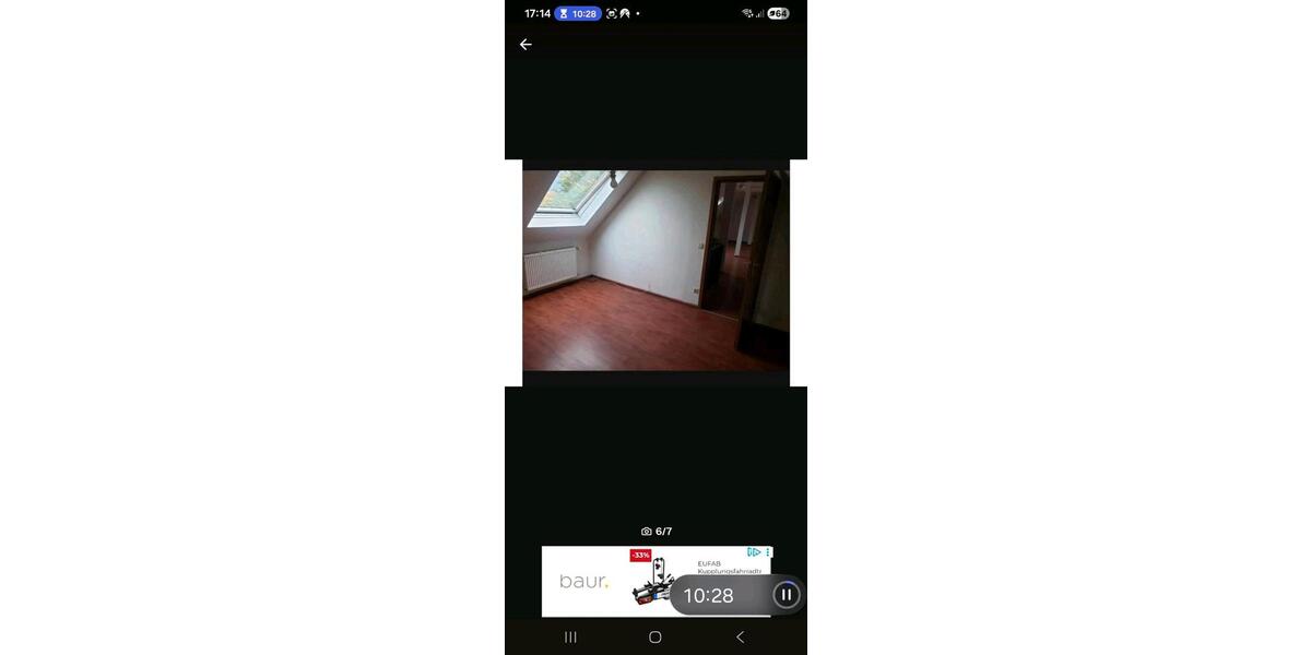 Dachgeschoßwohnung Gelsenkirchen Rotthausen - 2 Zimmer, 50 m&sup2;, 390&euro; | Angebot:26535353