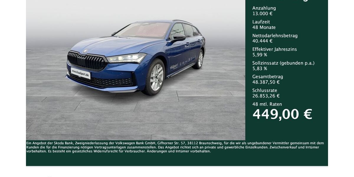 Skoda Superb 18.367 km 53.444 &euro; Dortmund 44309