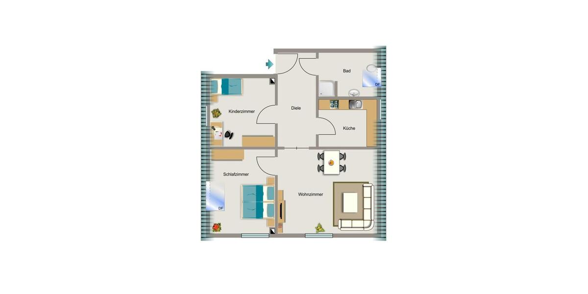 Hier ist Platz zum Wohnen - Wir messen Leistung auch an Lebensfreude. 3 zimmer