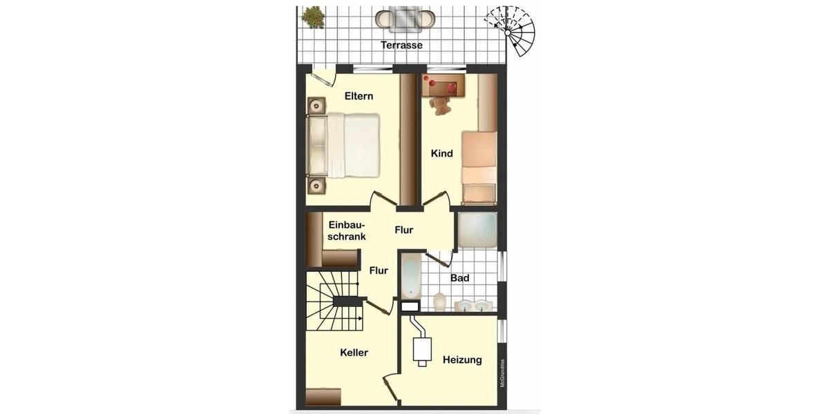 DHH in Velbert-Neviges Rosenhügel, 161 m2 Wohnfläche, BJ 1972 5 zimmer