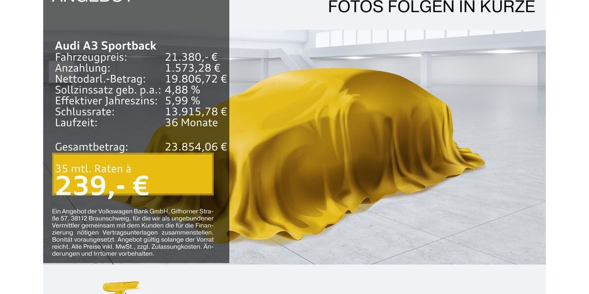 Audi A3 35.924 km 21.380 &euro; Recklinghausen 45663