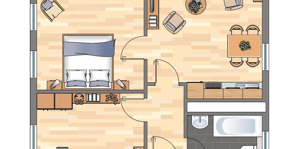 Etagenwohnung Oberhausen Alstaden - 3 Zimmer, 46 m&sup2;, 429&euro; | Angebot:25146302