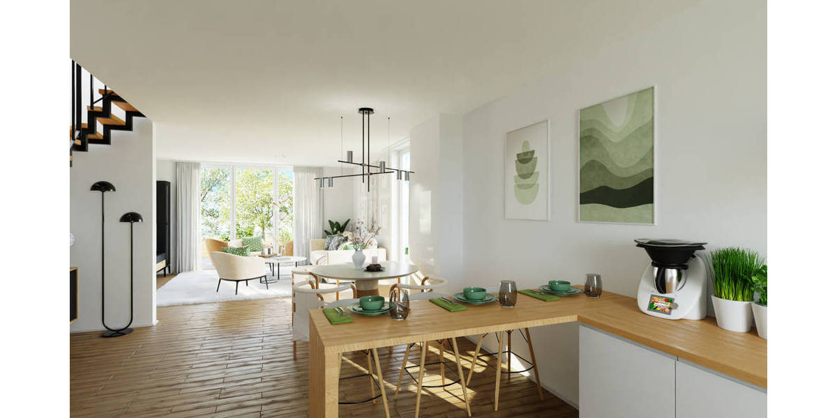 Schlüsselfertiges KfW-40-NH Reihenhaus in DO Mengede mit Sonder-Afa 5+5 % KfW-Förderung 4 zimmer