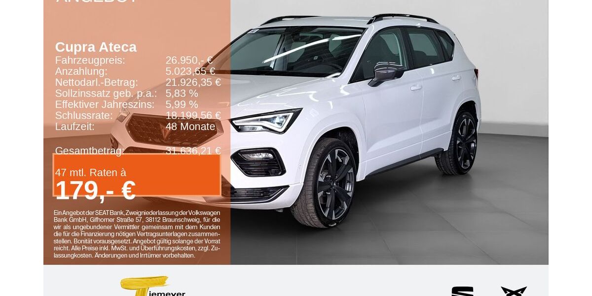 Cupra Ateca 20.749 km 26.550 &euro; Bochum 44809