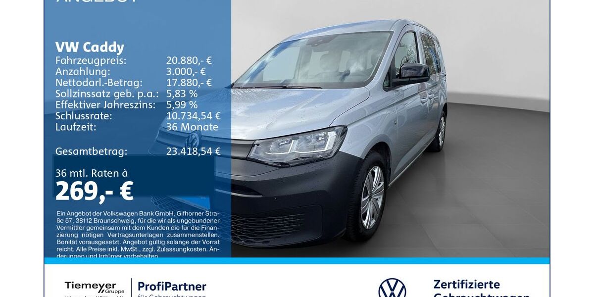 VW Caddy 68.759 km 20.880 &euro; Recklinghausen 45663
