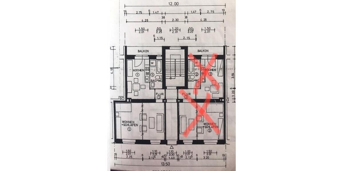 Erdgeschoßwohnung Dortmund Innenstadt Nord - 2.5 Zimmer, 47 m&sup2;, 119.000&euro; | Angebot:26477567