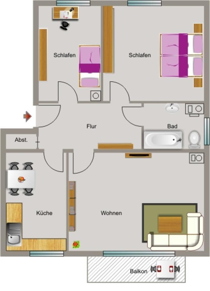 Demnächst frei! 3-Zimmer-Wohnung in Marl Hüls