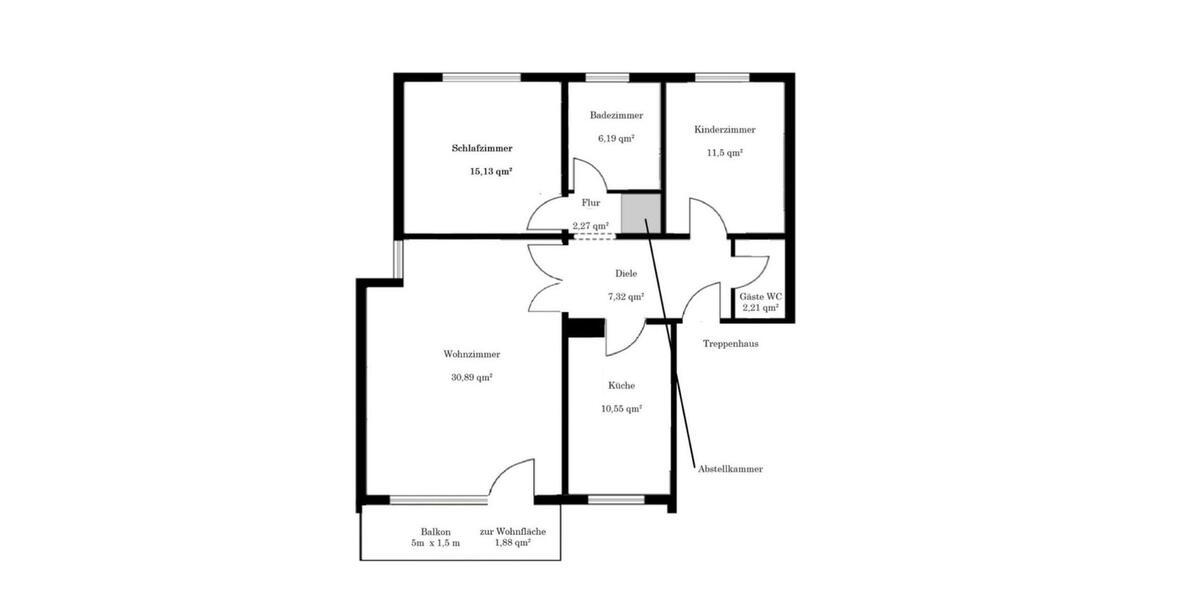 OHNE MAKLER - lichtdurchflutete ETW in Toplage in Stiepel 3.5 zimmer
