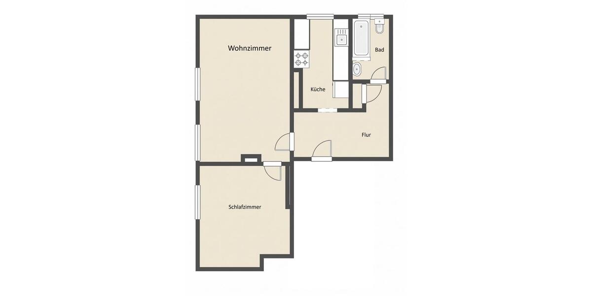 Dachgeschoßwohnung Dortmund Bövinghausen - 2 Zimmer, 48 m&sup2;, 509&euro; | Angebot:27593431