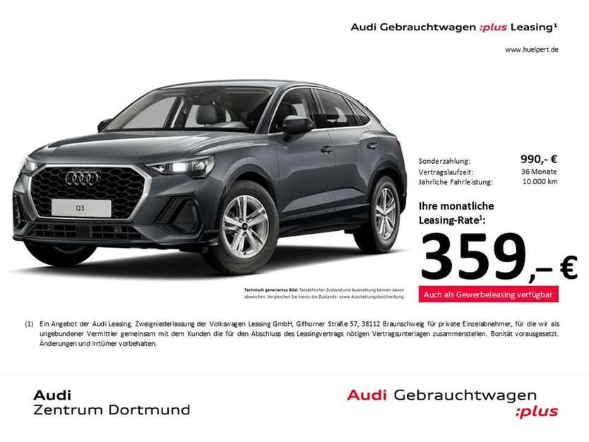 Audi Q3 7.867 km 39.311 € Dortmund 44143