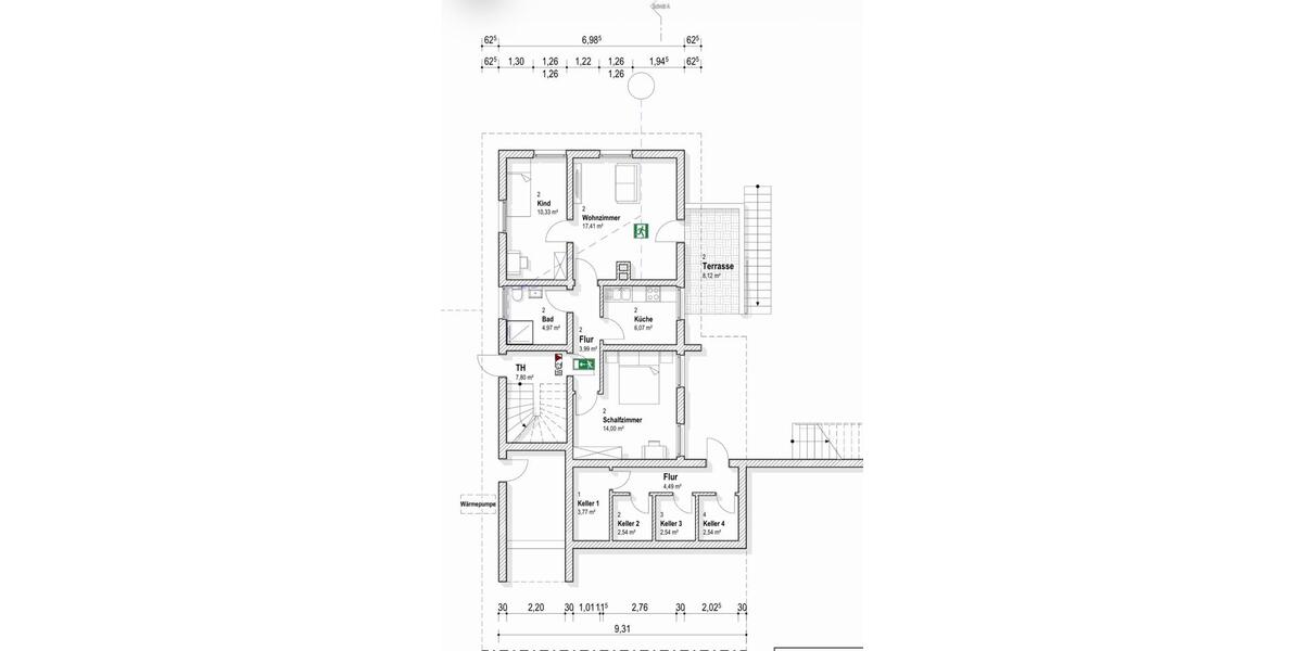 Hochparterre Herdecke - 3 Zimmer, 61 m&sup2;, 740&euro; | Angebot:26682986