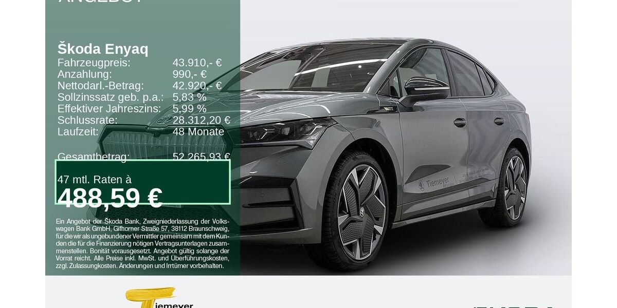 Skoda Enyaq 20.401 km 41.450 &euro; Bochum 44809