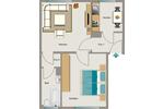 Erdgeschoßwohnung Mülheim an der Ruhr Heißen - 2.5 Zimmer, 41 m&sup2;, 493&euro; | Angebot:26257233