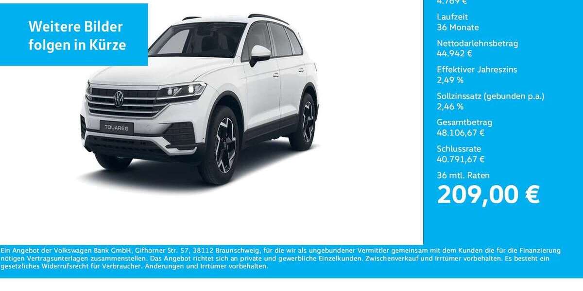 VW Touareg 25.813 km 49.711 &euro; Dortmund-Marten 44379