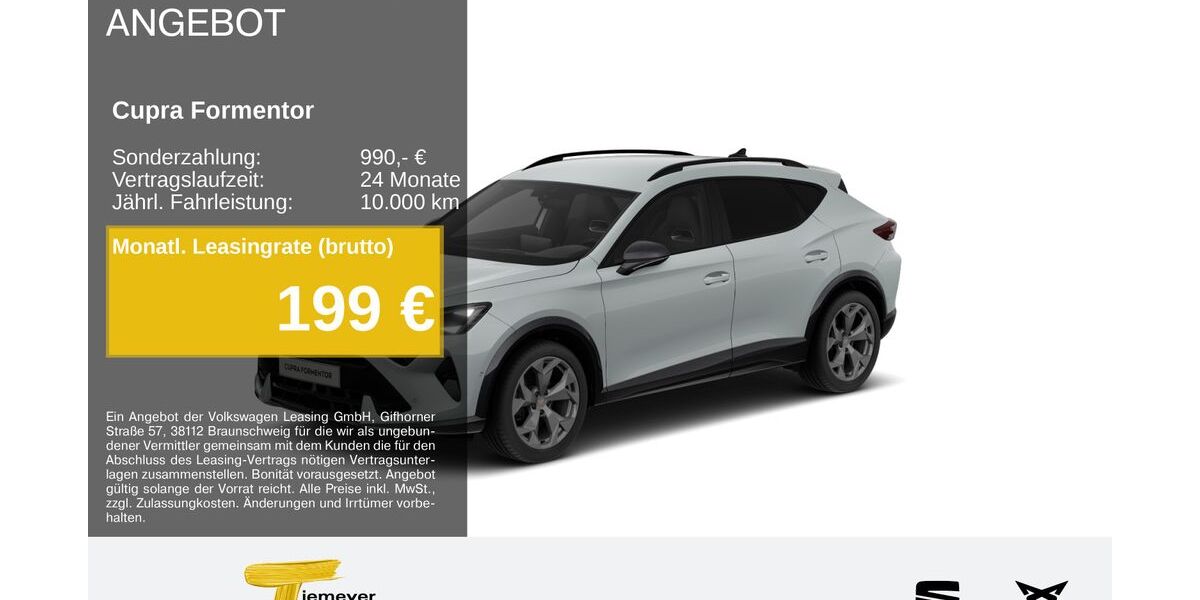 Cupra Formentor 28.080 km 32.750 &euro; Bochum 44809