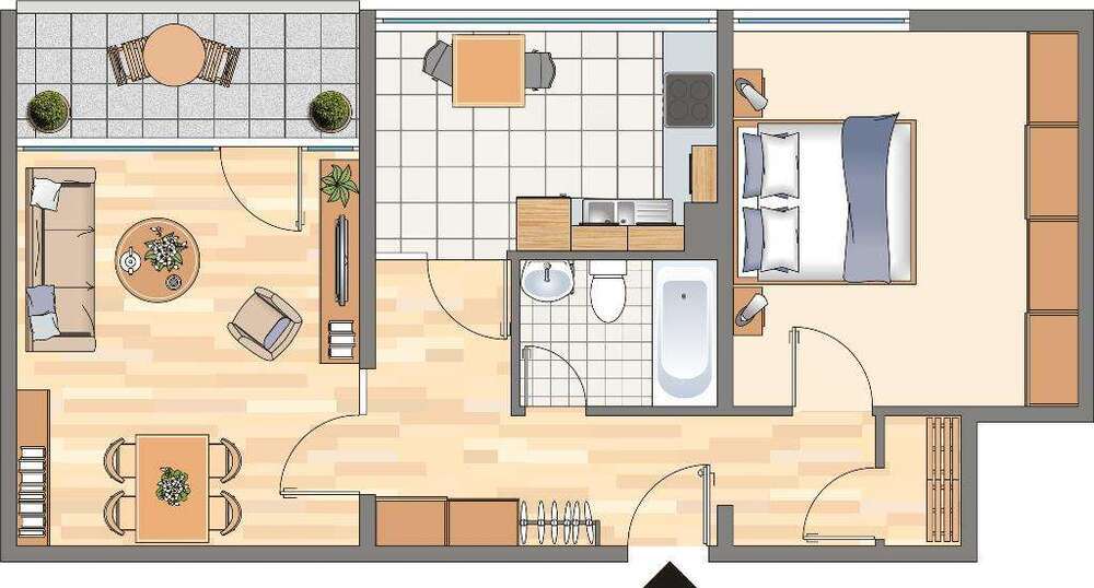 Wohnung zum Mieten in Dortmund 304,24 € 62.08 m²