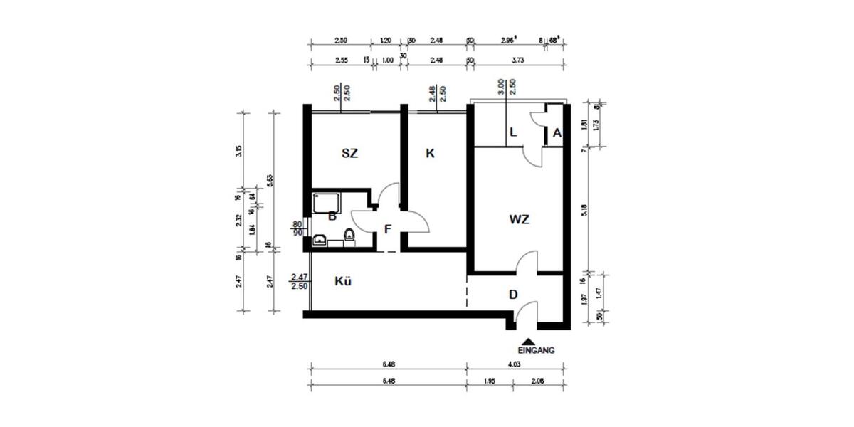 Etagenwohnung Herne Sodingen - 3 Zimmer, 93 m&sup2;, 660&euro; | Angebot:25145487