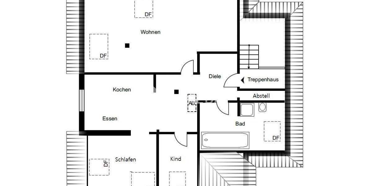 Vermietete Dachgeschosswohnung mit 4 Zimmern und schöner Ausstattung in Herne-Süd 4 zimmer