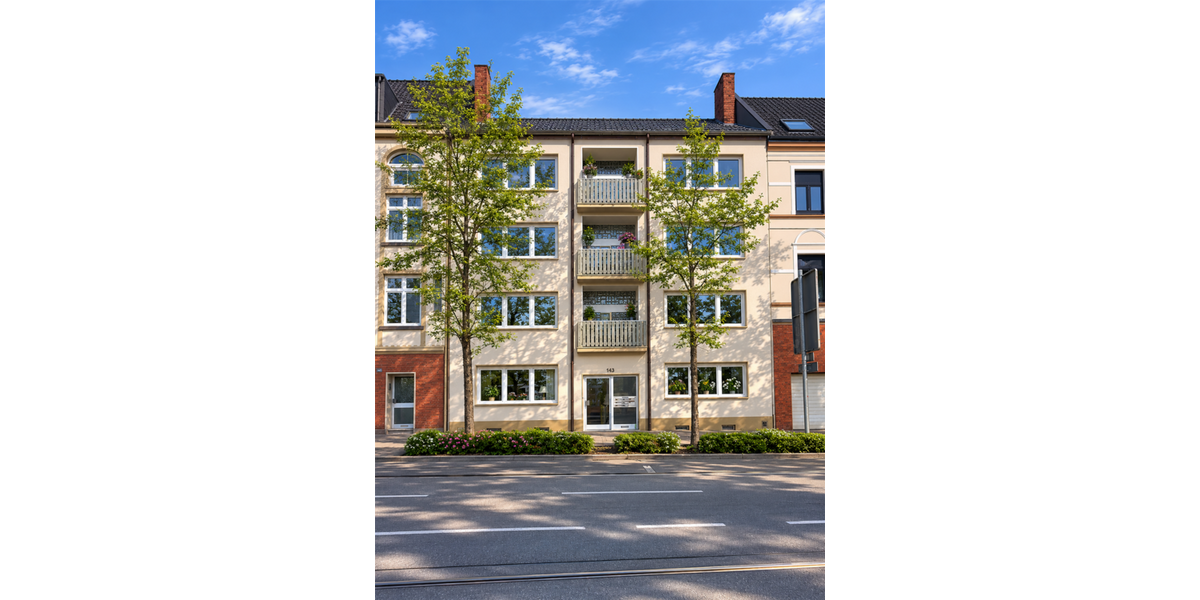 Etagenwohnung Gelsenkirchen Erle - 3 Zimmer, 66 m&sup2;, 360&euro; | Angebot:26757739