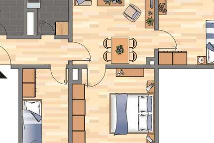 Wohnung zum Mieten in Bochum 479 € 59.32 m² 4 zimmer