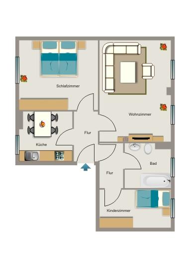 Bringen Sie Ihr Herz mit, es wird sich wohlfühlen! 3.5 zimmer