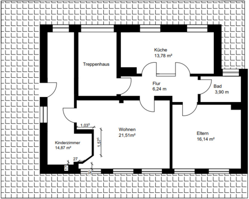 Drei Zimmerwohnung Hauptstr. 54, 44651 Herne