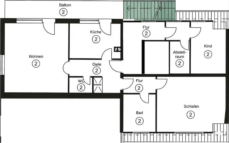 Dachgeschoßwohnung Haltern am See - 3.5 Zimmer, 98 m&sup2;, 950&euro; | Angebot:25764207