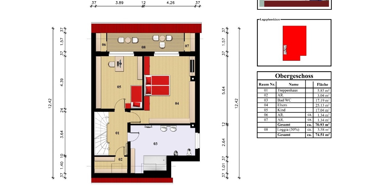 Gepflegte Doppelhaushälfte mit Loggia und Garten in Dortmund Loh 4 zimmer