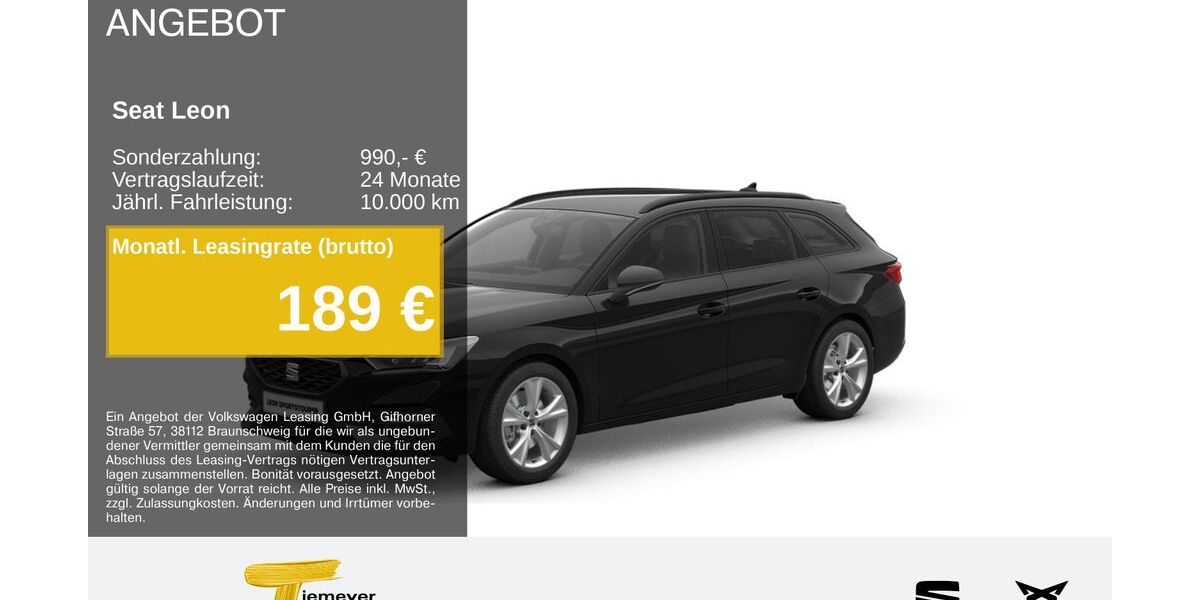 Seat Leon 23.216 km 27.810 &euro; Recklinghausen 45663