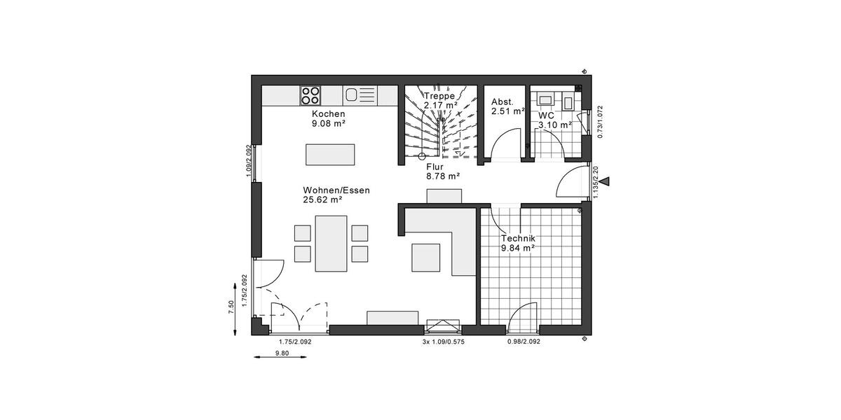 Einfamilienhaus Dortmund Aplerbeck - 3 Zimmer, 122 m&sup2;, 2.099&euro; | Angebot:26664406