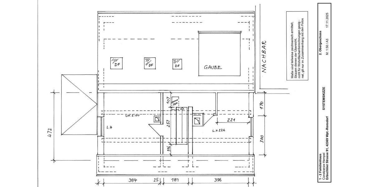 Mehrfamilienhaus, Wohnhaus Wuppertal Gemarkung Ronsdorf - 8 Zimmer, 275 m&sup2;, 450.000&euro; | Angebot:25761667
