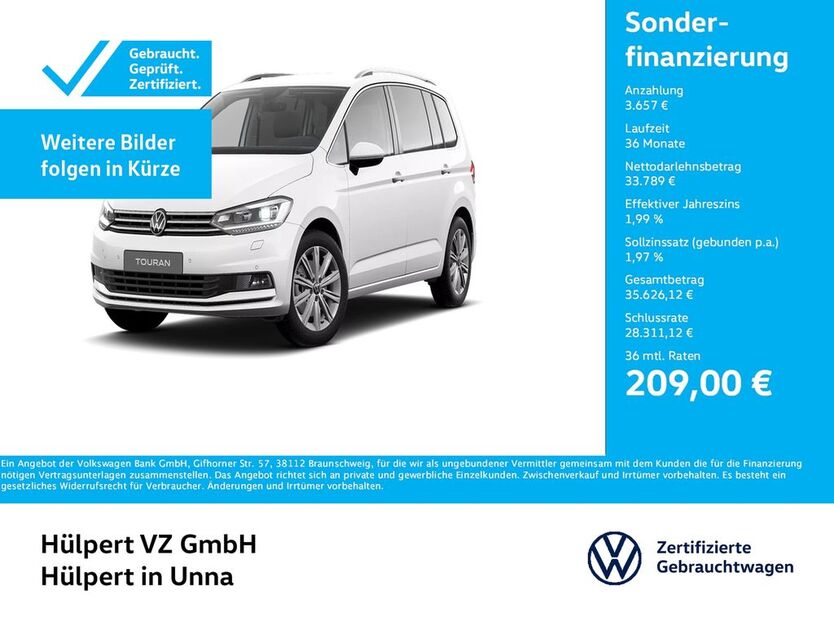 VW Touran 8.917 km 37.446 € Unna 59423