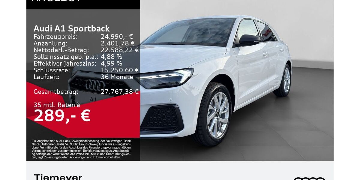 Audi A1 1.050 km 24.990 &euro; Dorsten 46284