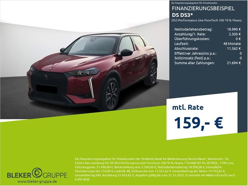 DS Automobiles DS3 1.500 km 21.490 € Dortmund 44263