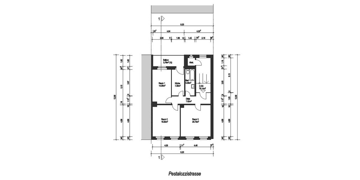 Nachmieter für moderne Altbauwohnung in Wuppertal-Elberfeld 3 zimmer