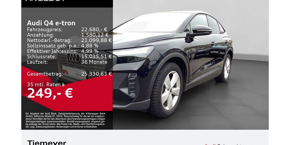 Audi Q4 e-tron 31.652 km 21.980 &euro; Oberhausen 46047