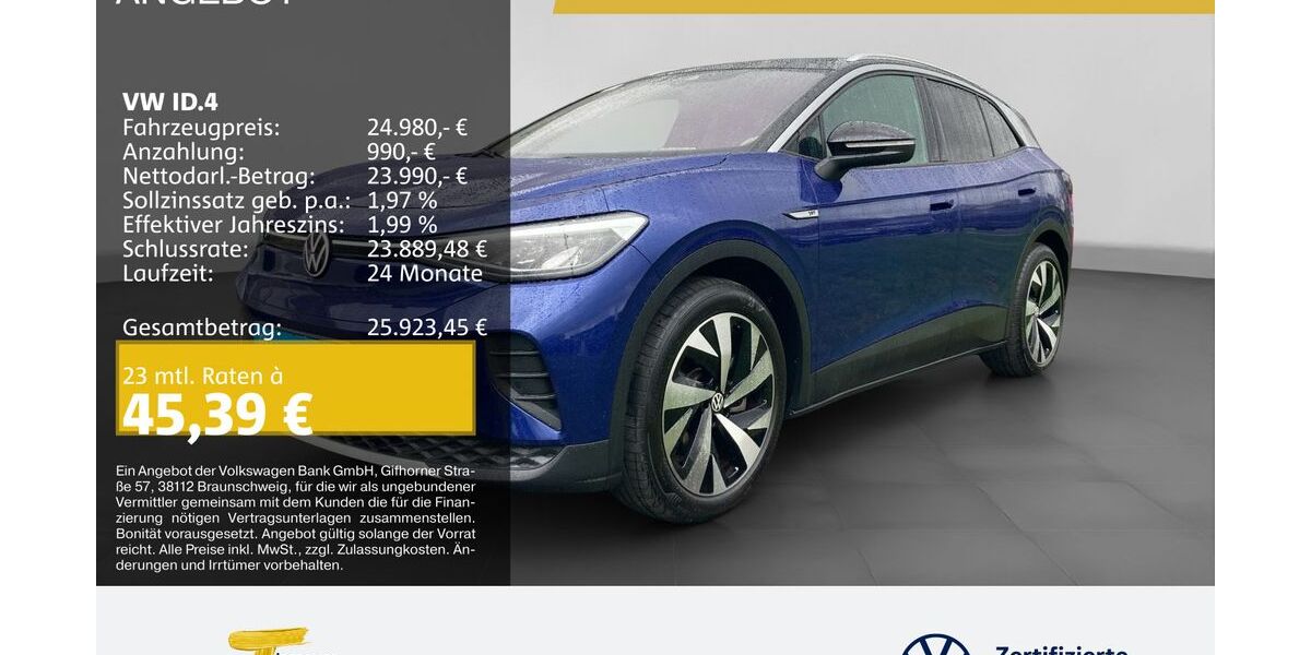 VW ID.4 29.811 km 24.430 &euro; Bochum 44892