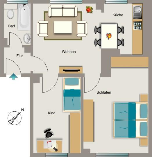 Wohnen, wo das Herz schlägt - in ruhiger und doch zentraler Lage. 3.5 zimmer