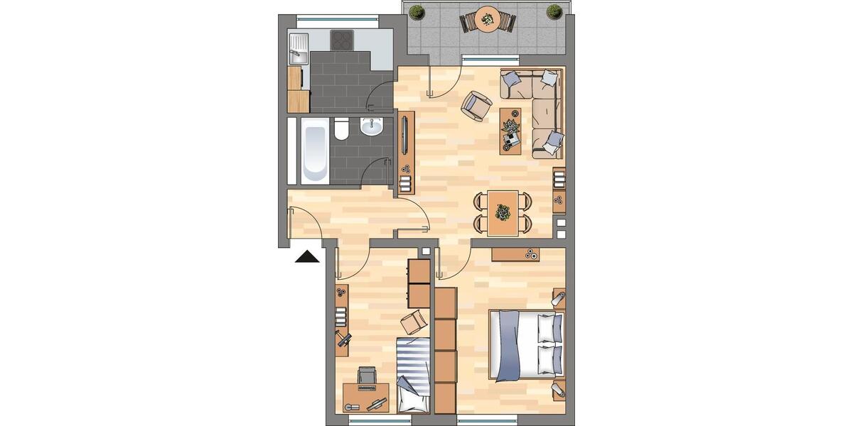 Demnächst frei! 3-Zimmer-Wohnung in Essen 3 zimmer