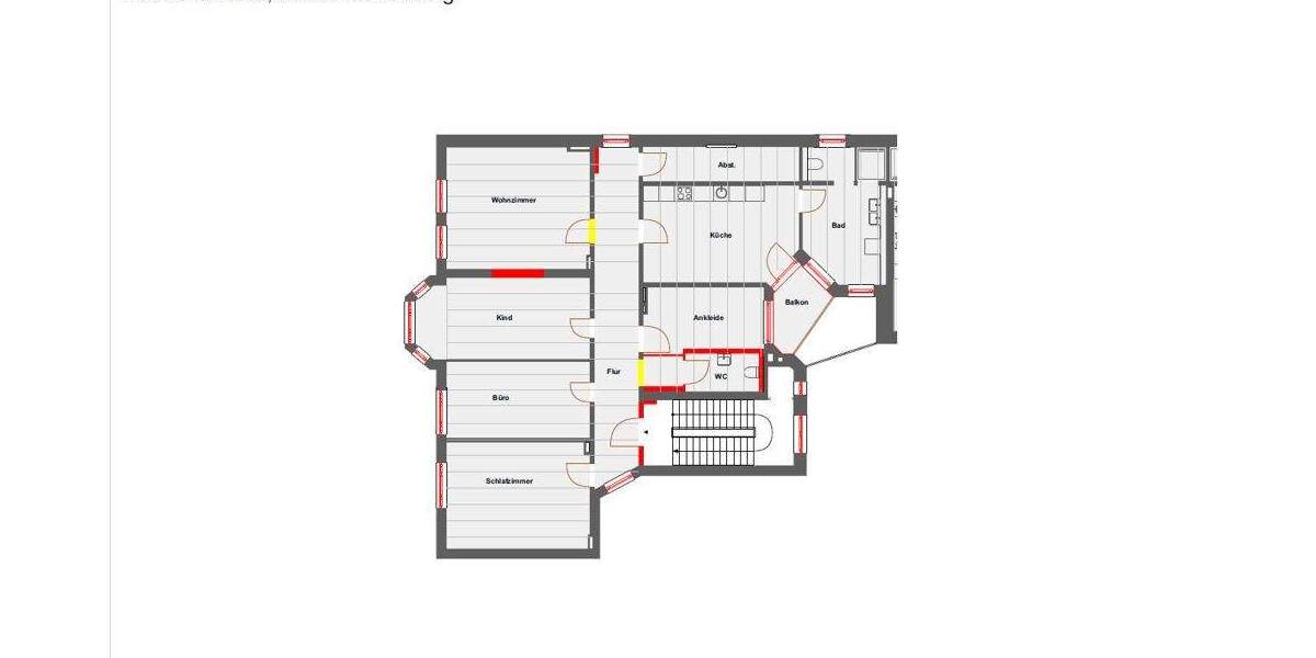 Etagenwohnung Gevelsberg - 5 Zimmer, 164 m&sup2;, 1.640&euro; | Angebot:25686653