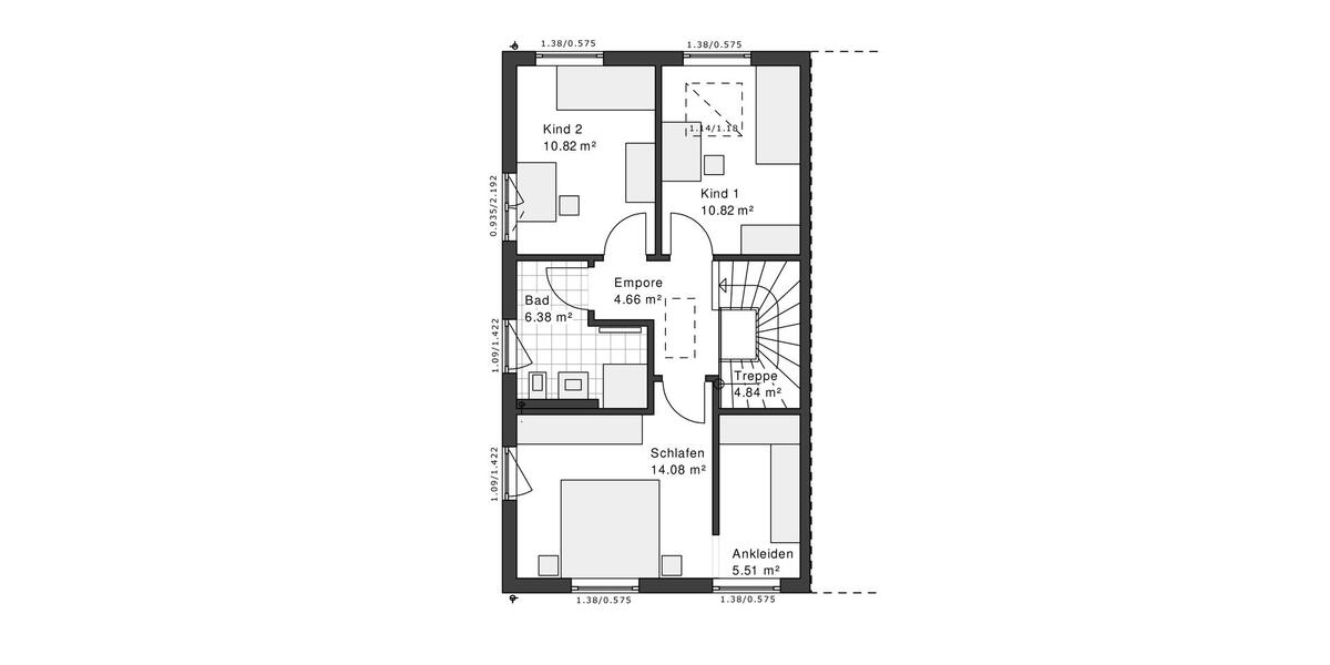 Doppelhaushälfte Marl - 3 Zimmer, 115 m&sup2;, 1.750&euro; | Angebot:26664410