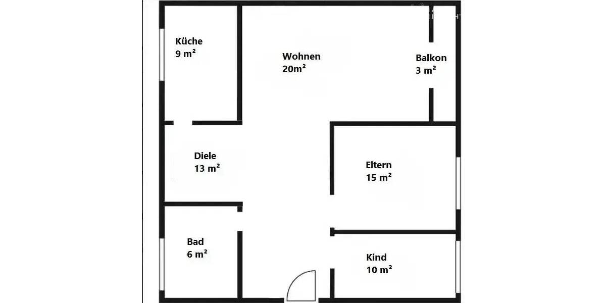 Etagenwohnung Dortmund Scharnhorst - 3 Zimmer, 76 m&sup2;, 180.000&euro; | Angebot:25760178