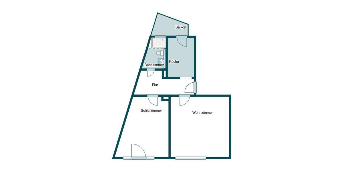 Sofort wohlfühlen: 2-Zi.-Etagenwohnung in Citylage 2 zimmer