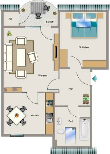 Die passende Wohnung von VIVAWEST mit Wohnberechtigungsschein. zimmer