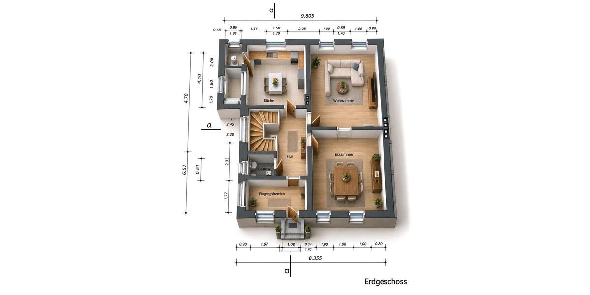 Doppelhaushälfte Herten Bertlich - 5 Zimmer, 130 m&sup2;, 395.000&euro; | Angebot:27533789