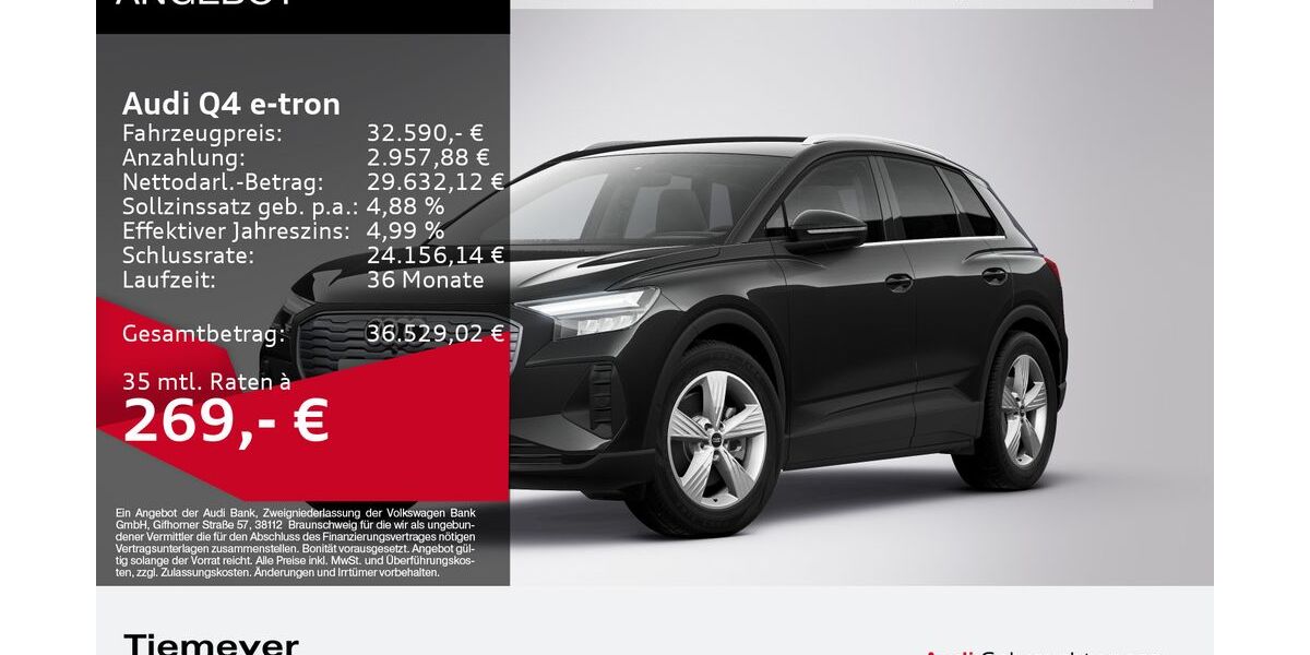 Audi Q4 e-tron 16.947 km 31.980 &euro; Oberhausen 46047