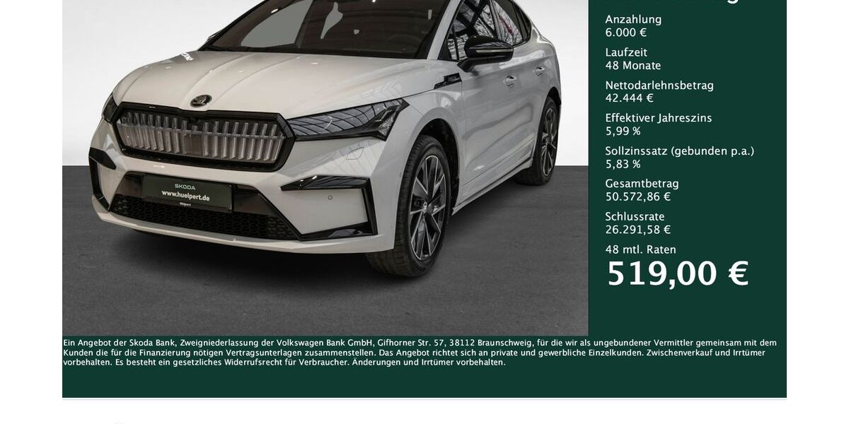 Skoda Enyaq 11.639 km 48.444 &euro; Dortmund 44269