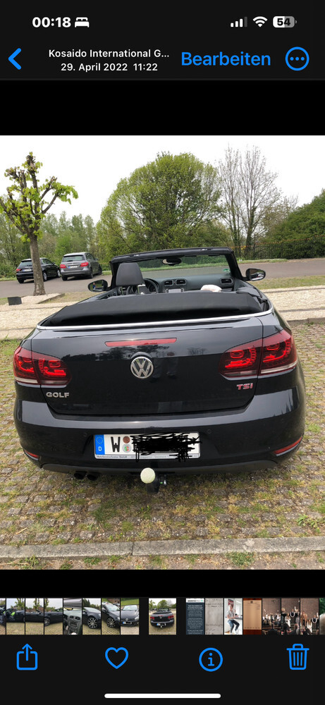 VW Golf VI Cabriolet 151.000 km 9.000 € Wuppertal 42275