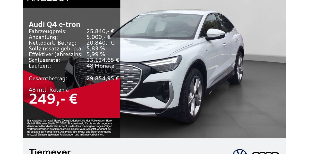 Audi Q4 e-tron 33.869 km 23.940 &euro; Gelsenkirchen 45894